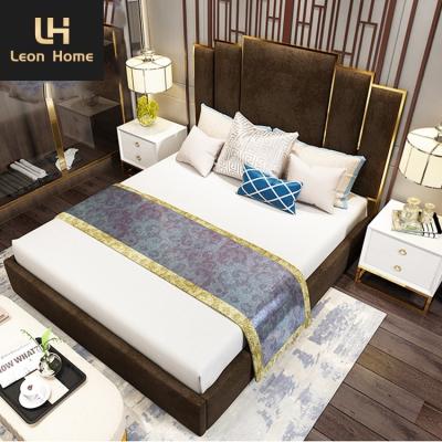 China Quality designer bed comfort set california king bed frame house bedding set luxury bed room set for sale