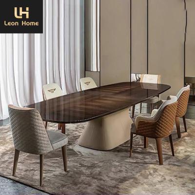 China High Quality High quality italian style luxury 12 seat rectangular wood dining table set for sale