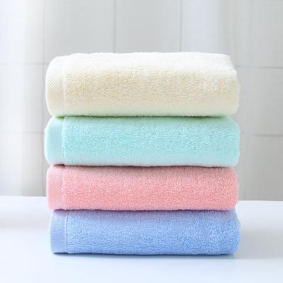 China Comfort China Factory Hotel Fashion Solid Color Terry Face Bath Hand Towel for sale