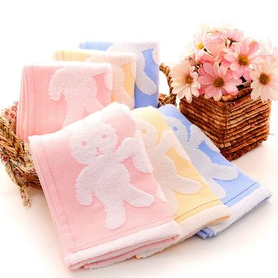 China Comfort Embroidered Soft Cotton 25cm*50cm Cartoon Kids Towel for sale