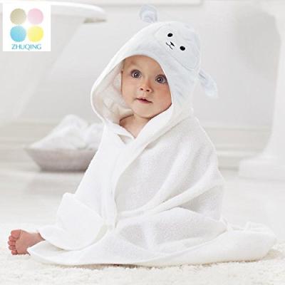 China Super Cozy QUICK DRY 100% Bamboo Fiber Hooded Baby Towel With Bear for sale