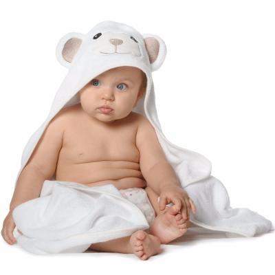 China QUICK DRY Organic 100% Cotton Bamboo Baby Hooded Baby Bath Towel for sale