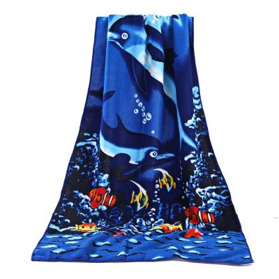 China Wholesale Custom Large QUICK DRY Digital Printing Microfiber Dye Sublimated Play Beach Towel for sale