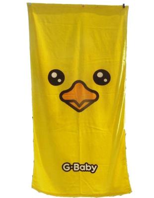 China QUICK DRY reactive full print high quality funny beach towel with duck for sale