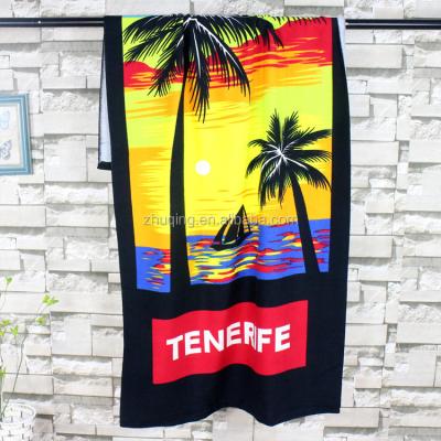 China High quality QUICK DRY in your design 100% cotton jacquard beach towel for sale