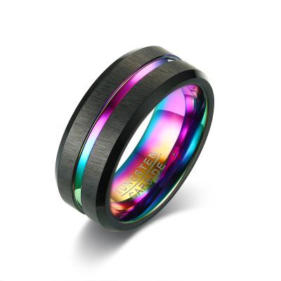 China Popular FASHIONABLE Ring Gold Tungsten Rings With Stone Dropshipping for sale