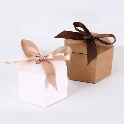 China Recycled Materials In Stock Low MOQ Cardboard Folding Gift Box Custom With Ribbon For Candles for sale