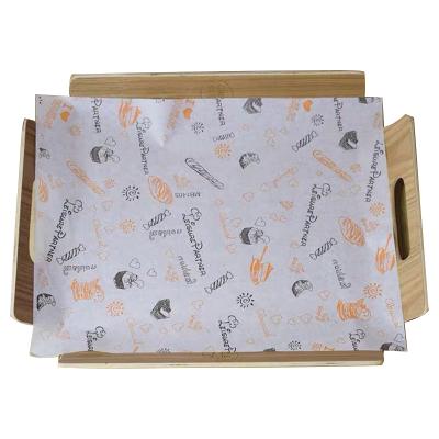 China Custom Food Grade Logo Brown Bread Burger Greaseproof Burger Covers Butter Sandwich Wax Food Greaseproof Wrapping Paper for sale