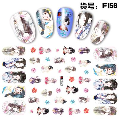 China F150-162 Fashionable Cartoon Anime Nail Stickers 3D Manicure Applique Nail Decal For Nail Decoration for sale