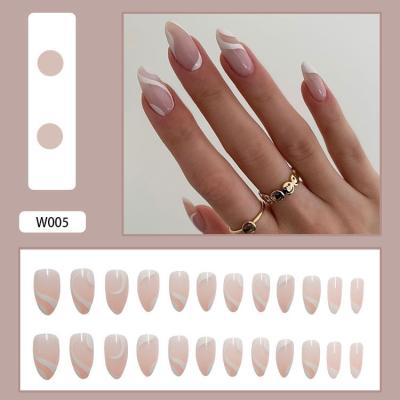 China Trendy Flame Press On False Nail Tips Manicure For Women And Girls Nail Stickers for sale