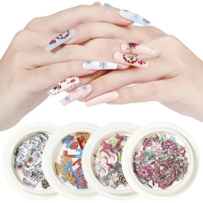 China Trendy Snowflake Chips Sequins For Nail Decorations Glitter Peels Deco Living Room Christmas Wood Paste for sale