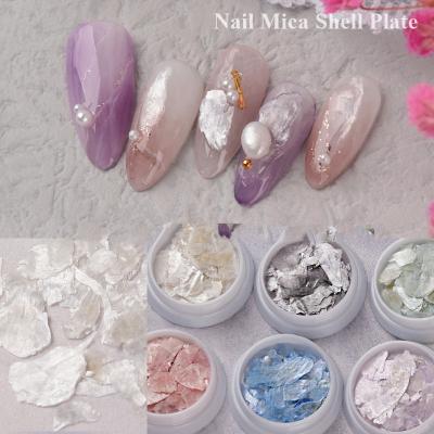 China Natural Shell Sequins Symphony Nail Accessories Shell Decoration Patch New Nail Art for sale