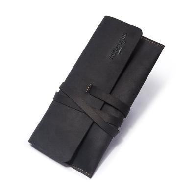 China Fashion High Quality Vintage Leather Organizer Holiday Gift Makeup Pen Case Car Key Pen Case School Pen Case for sale