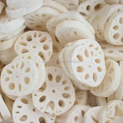 China New Frozen Culture IQF Freezing Process And Steamed Processing Type Slcie Form Frozen Lotus Root for sale