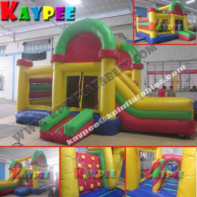 China Mix colourful combo,inflatable combo game,bouncer with slide obstacle KCB059 for sale