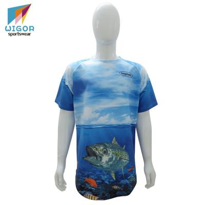 China Curve Anti-Shrink Bottom Custom Design 100% Polyester Short Sleeve Crewneck Tee for sale