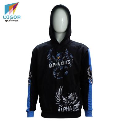 China Custom Wholesale High Quality Windproof Fabric Anti-Shrink Sublimated Mens Hoodies For Winter for sale