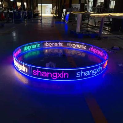 China Decoration hot sale new design round acrylic backborad 12V led neon signs led neon lamp for sale