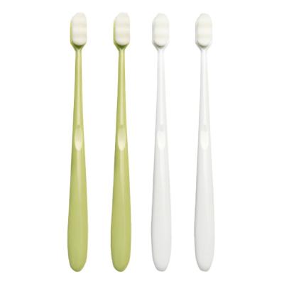 China 20000 Sales Plastic Packaging Toothbrushes Eco-Friendly Global Disposable Erasers Soft Micro-nano Manual Nano Toothbrush for sale