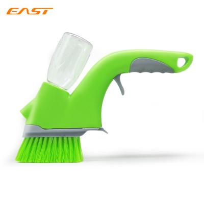 China IS Sustainable Glass Cleaner Spray , Plastic Green Car Cleaner Spray Scrub Window Brush for sale