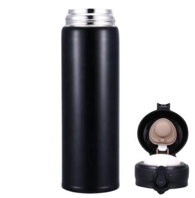 China Sustainable 480ML Stainless Steel Flask Bottle Bounced Lid Insulated Coffee Flask Cup With Screw Lid for sale