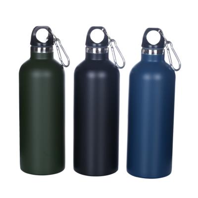 China 750ml Camping Running Aluminum Water Bottle Outdoor Sports Vacuum Cup Factory Portable Stainless Steel Water Cup With Lock for sale