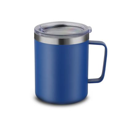 China Viable Factory Wholesale Modern Tumbler Stainless Steel Simplicity 12oz Coffee Mug With Handle for sale