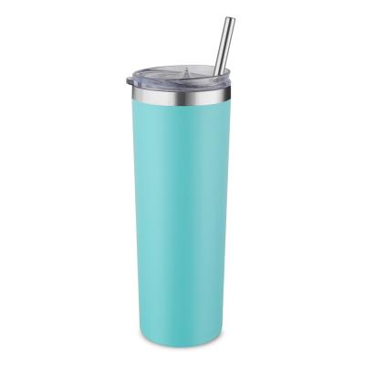 China Sustainable 20 Ounce Insulated Travel Water Tumbler Cup Slim Vacuum Travel Mug For Coffee Water Drinks for sale