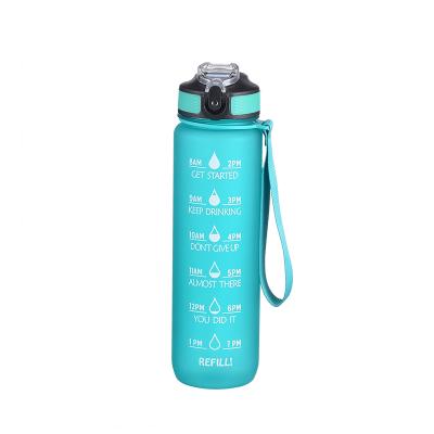 China Leakproof Sport 32oz Tritran BPA Free Water Bottle With Motivational Time Marker To Ensure You To Drink Enough Water Daily For Fitness for sale