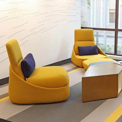 China Contemporary Comfortable Modern Classic Fabric Lounge Fabric Leisure Lounge Chair With Stool For Sale for sale