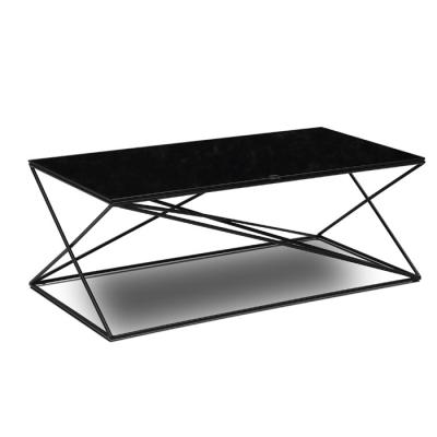 China Modern European classic stainless steel frame cheap furniture china style office hotel bar cafe glass glass tables for sale