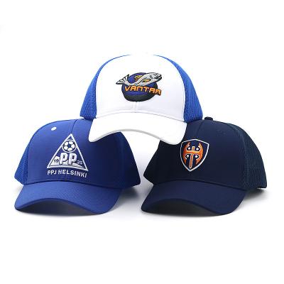 China COMMON New Style Caps Hats Custom Hat Embroidered Cotton Baseball Trucker Cap Blue For Men Hat 3D Embroidery for sale