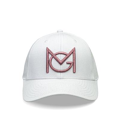 China Manufacturer Customized Logo 3D Embroidery White Sports Hat Closed Back Cap Custom Fit Flex Fit Golf Fit Hat JOINT Baseball Caps for sale