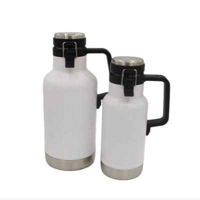 China PORTABLE Large Capacity Double Wall Stainless Steel Vacuum Jar Insulated Outdoor Camping Beer Jug With Handle for sale