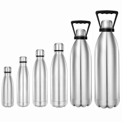 China Double Wall 500/750ML PORTABLE Thermos Vacuum Flask Insulated Outdoor Sports Drink Cola Shaped Stainless Steel Water Bottles for sale