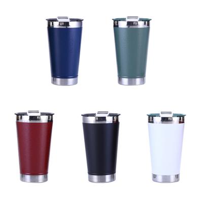 China QAN 476ml 18/8 QAN Stainless Steel Beer Mug PORTABLE Thermal Beer Mug with Stainless Steel Beer Opener for sale