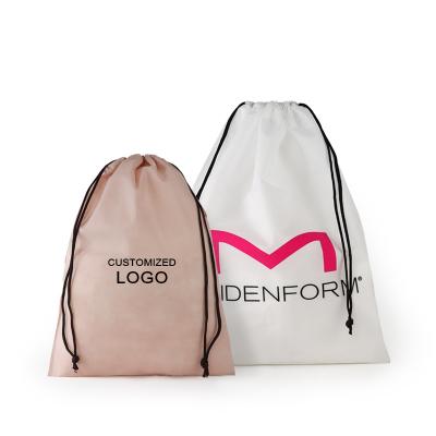 China Hot Fashion Custom Logo Non Woven Drawstring Bags Eco - Friendly Shopping Non Woven Bag for sale