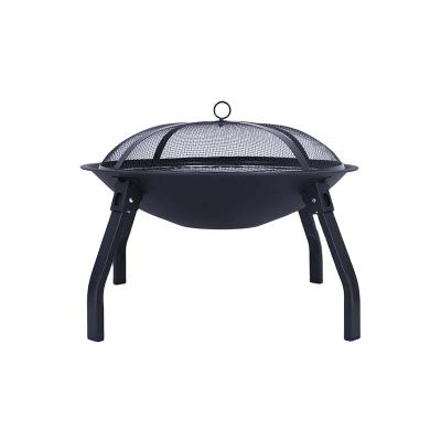 China Easily Assembled Portable Stainless Steel BBQ Grill Camping Fire Folding Outdoor Pit is Suitable for Backyard Camping Picnic Garden for sale