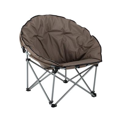 China Customized Modern Comfortable Camping Portable Metal Chair Lawn Moon Chair for sale