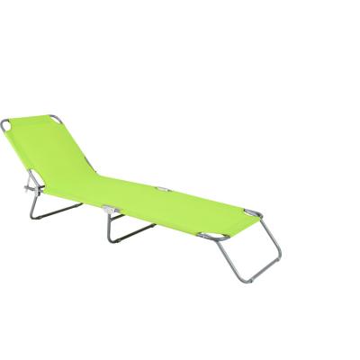 China Wholesale New Modern Light Weight Portable Metal Beach Bed Outdoor Deck Chair For Adult for sale