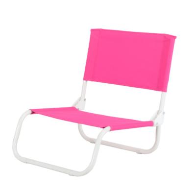 China Outdoor modern hot sale cheap wholesale oxford fabric metal safe beach chair for sale