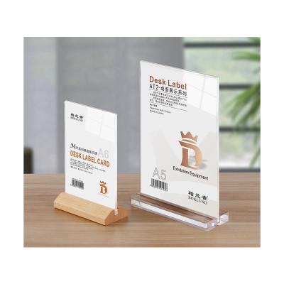 China Strong Magnetic Type A4 Menu A5 Menu Price Card Table New Adsorption Hot Price Customizable Acrylic Sign for sale