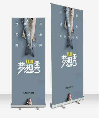 China 6mm Thick Best Selling Goods Using Vertical Floor Type Advertising Display Banner Pull Up Stand for sale