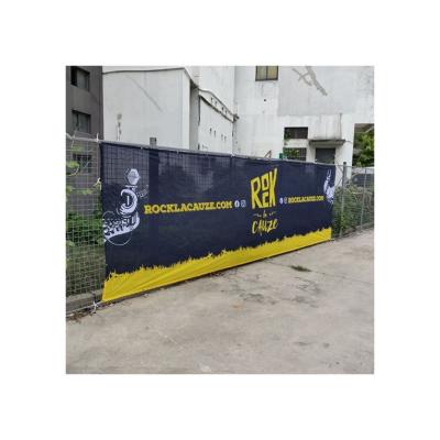 China Outdoor Advertising Display Design Unique Hot Sale Popular Outdoor Temporary Fence Mesh Banner for sale