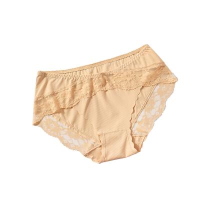 China High Quality Seamless Breathable Silk Underwear Ladies Panties Ice Underwear Lace Quick Dry Panties Panties for sale