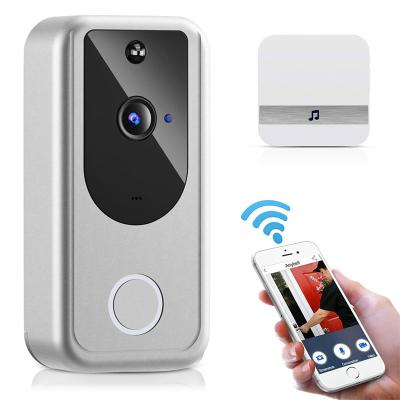 China D1 full HD 1080P motion detection video WIFI doorbell support app control, night vision and PIR, working 6 months long battery wifi doorbell time for sale