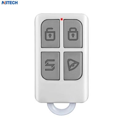 China ABS 4 Button Wireless Handheld Remote Control Key Chain For WIFI GSM PSTN Security Alarm System for sale