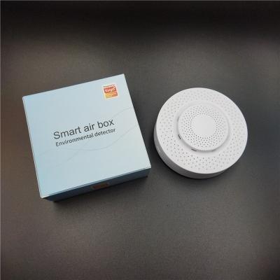 China HOME tuya smart wifi airbox and Humidity Sensor Detector Air Environment VOC CO2 Temperature Humidity Sensor for sale