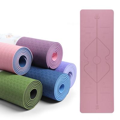 China 2021 Eco - Friendly Non - Toxic Colorful Anti - Slip Lightweight Private Label Tape Yoga Mat Durable for sale