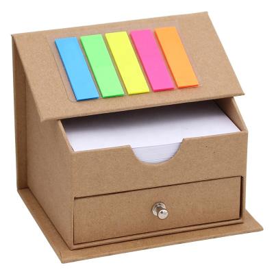 China Self Adhesive Promotional Colorful Sticky Notes with Pen Memo Pads for sale